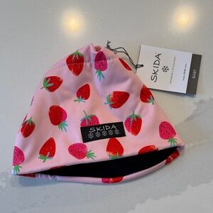 Pink Strawberry Baby Hat